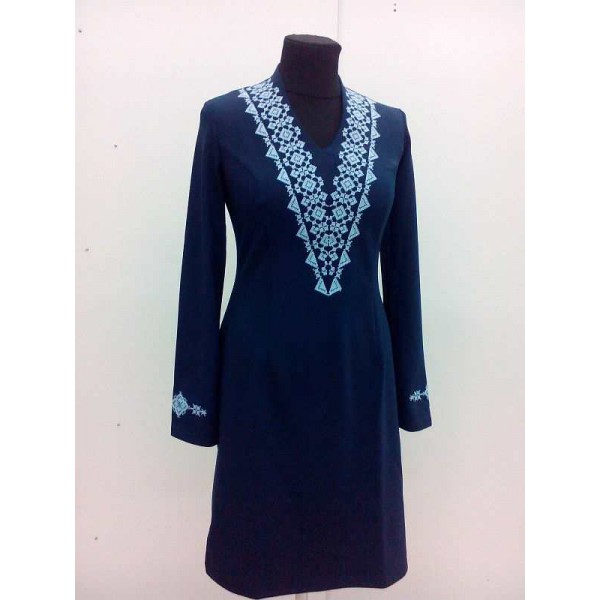 Knitted dress embroidered by Ivanna, 44 size